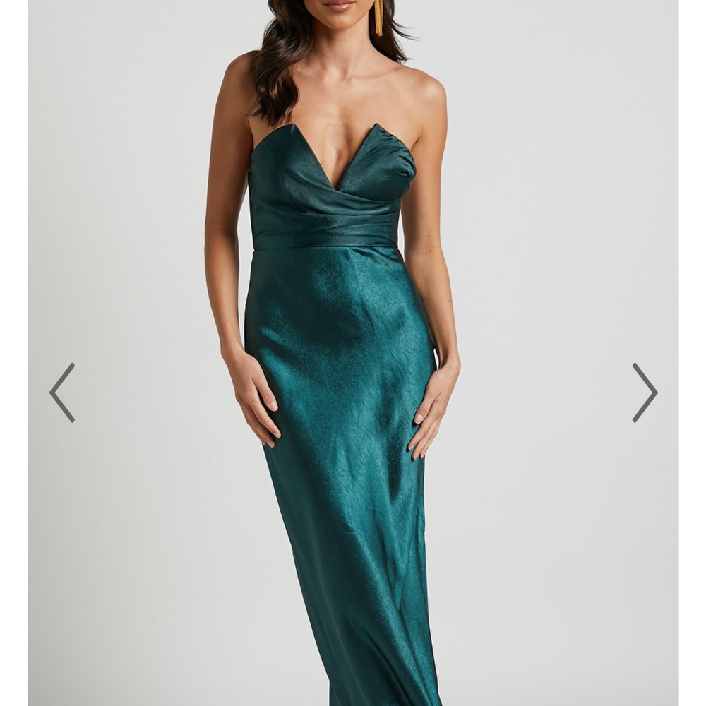 Emerald Green Strapless Dress